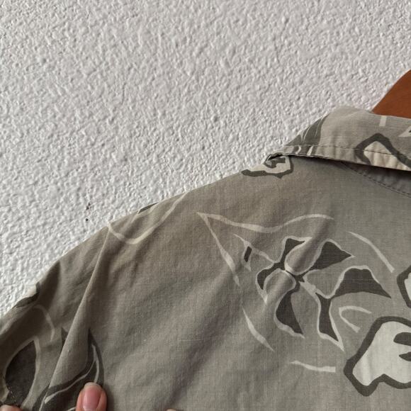 Vintage Quiksilver Button Up Shirt Mens Large Aloha Print Hawaii Casual Luau - Picture 6 of 6